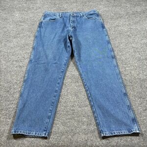 Vintage Maverick Mens Straight Leg Jeans W35" Blue Denim 70s High Rise